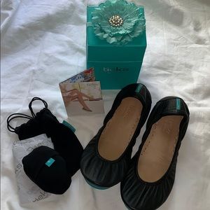 TIEKS Ballet Flats in Matte Black